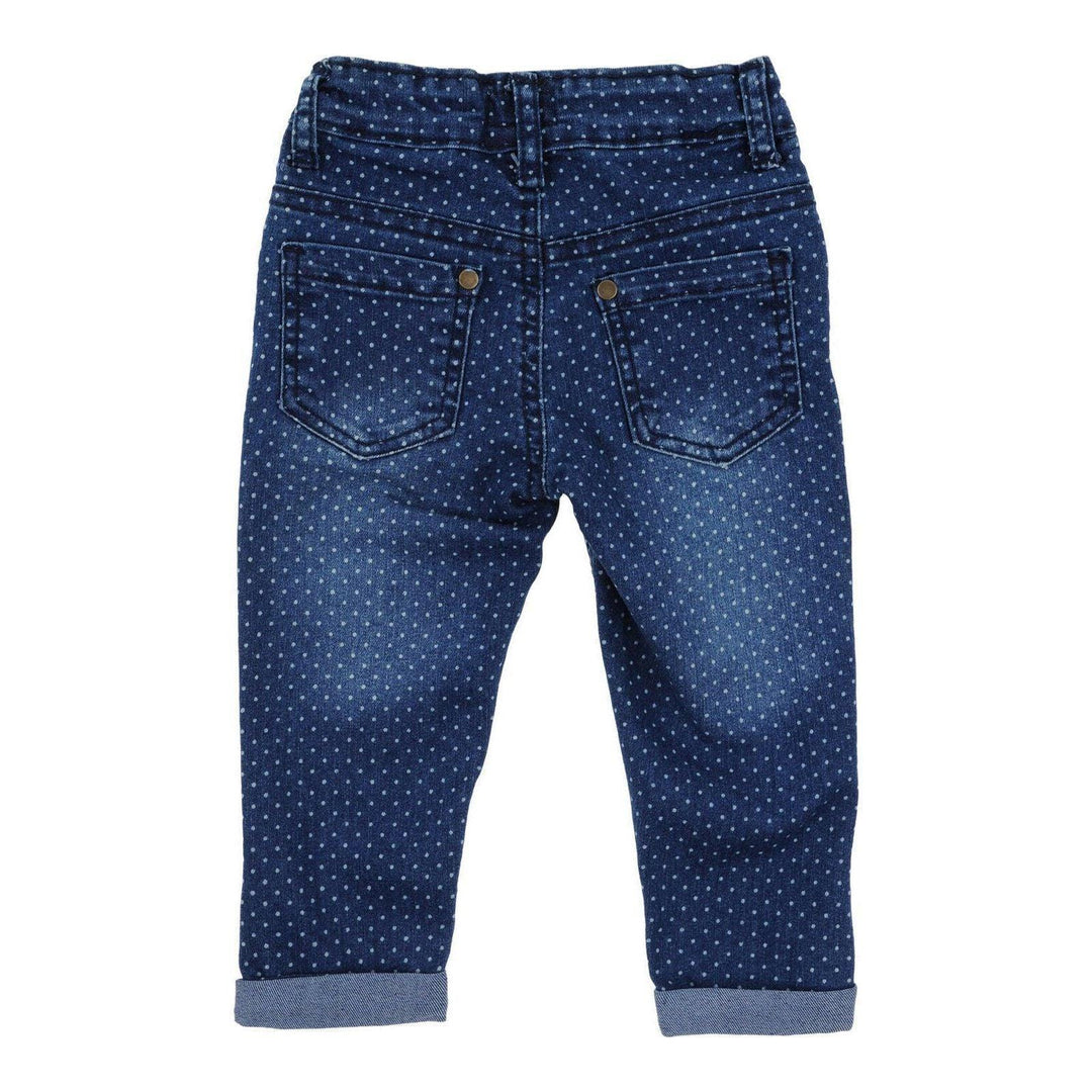 NWT - Made in Italy Barnum Girls Polkadot Jeans - Size 12M - Jean Pool