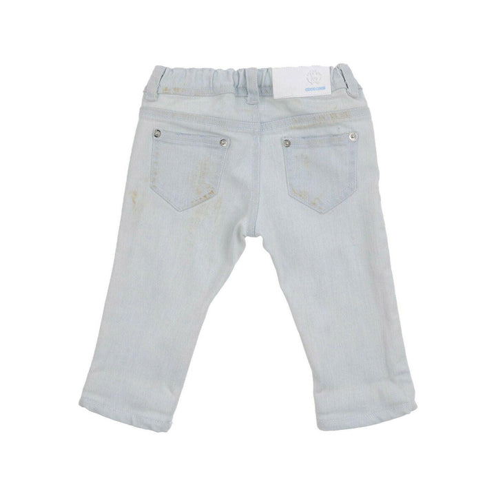 NWT - Roberto Cavalli Dirty Denim Baby Jeans- Size 3M - Jean Pool