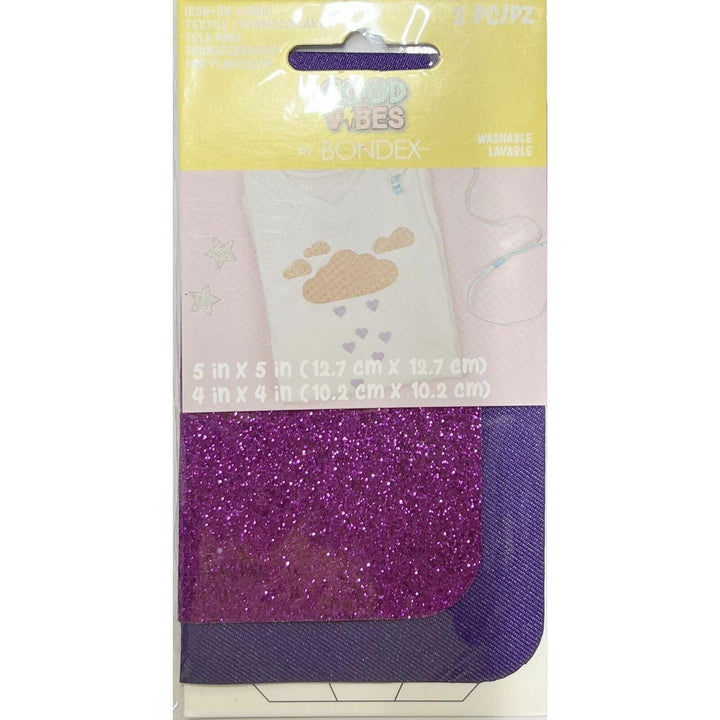 Good Vibes by Bondex 'Fucshia Glitter' Iron on Mending/Design Kit - Mending is better than ending! - Jean Pool