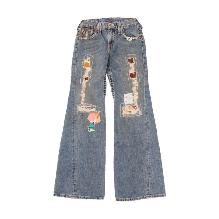 True Religion Girls 'Joey' Woodstock Bootleg Jeans Brand New - Size 12Y - Jean Pool