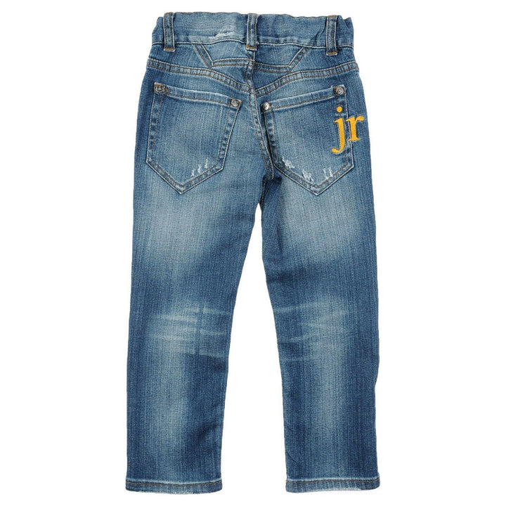 NWT- John Richmond Junior Distressed Jr. Slim Fit Jeans - Size 4Y - Jean Pool