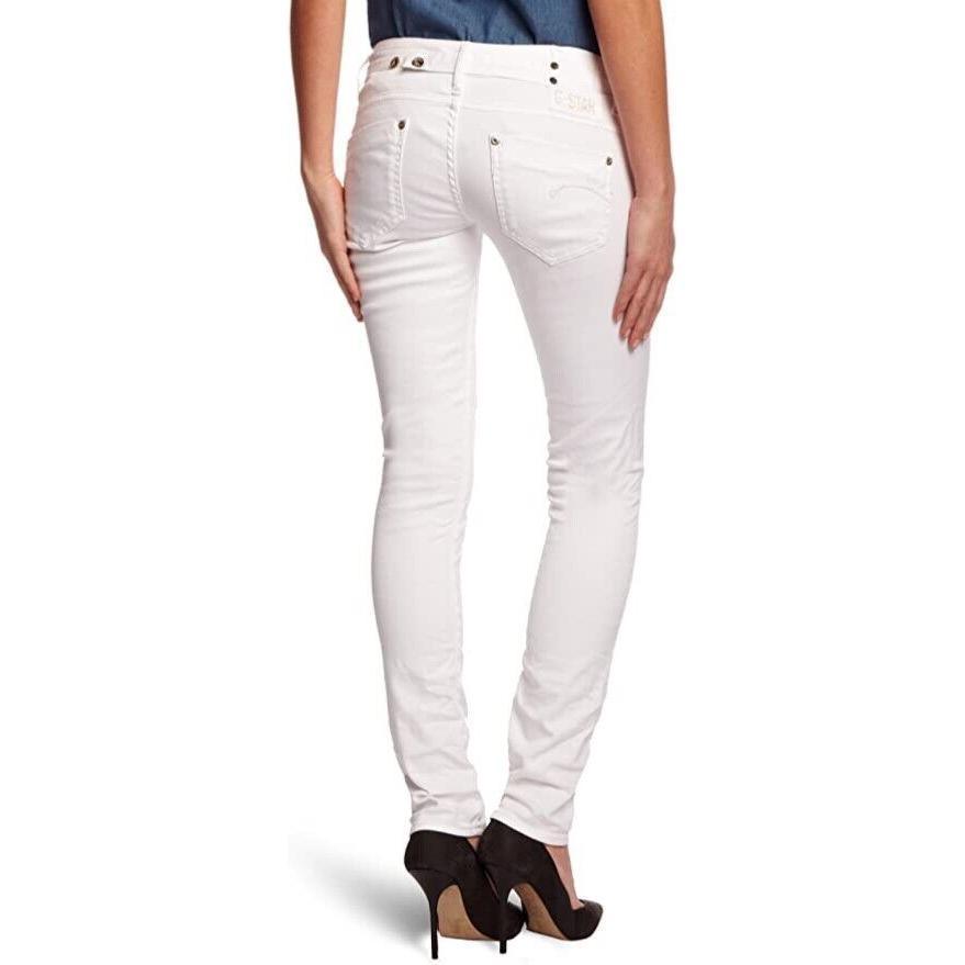 NWT - G Star RAW Womens 'Midge Straight' White Jeans -Size 25 - Jean Pool