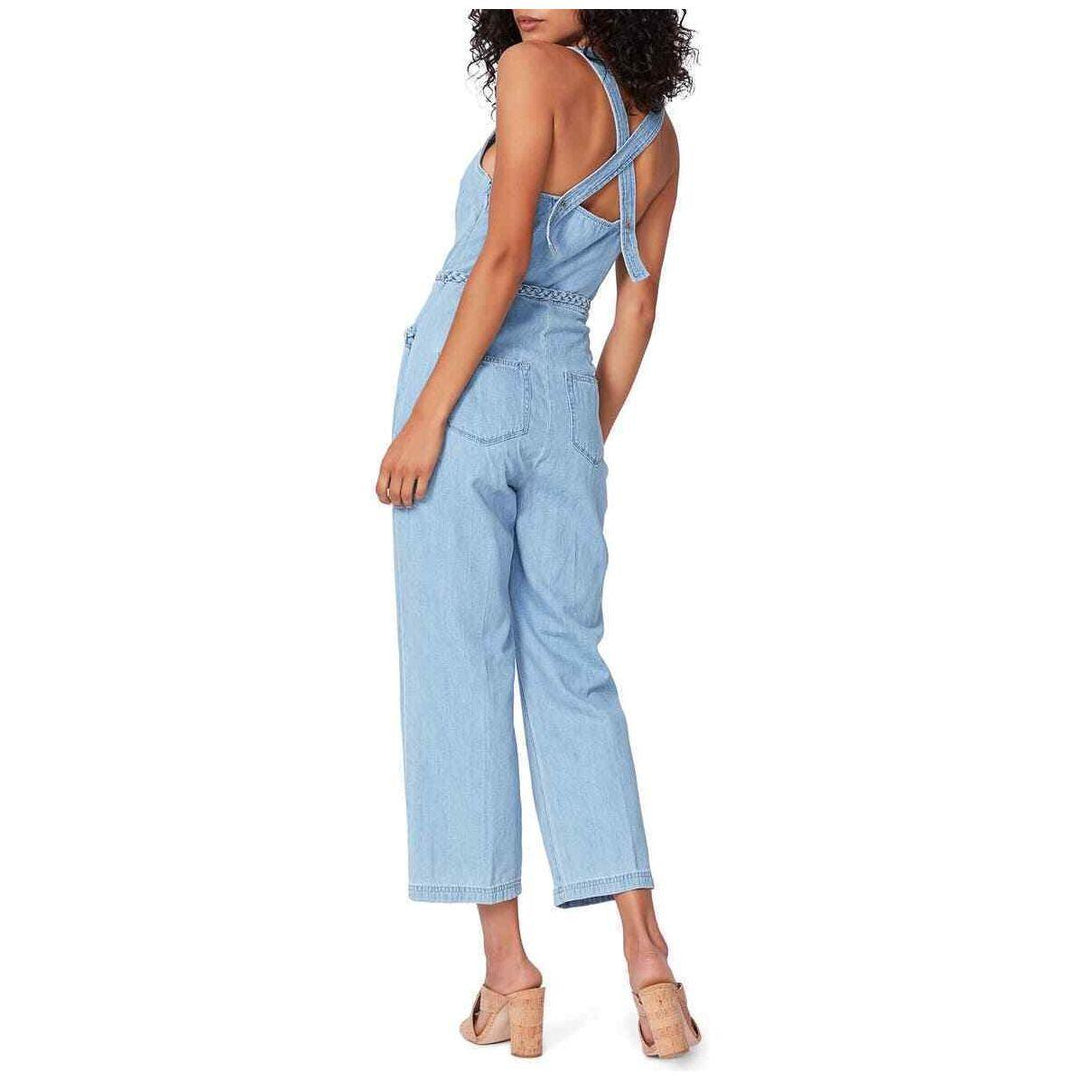 NWT- Paige 'Celia Jumpsuit' 70's Inspired Belted Jumpsuit- Size M - Jean Pool