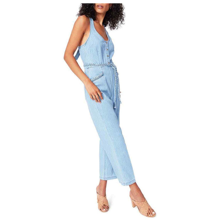 NWT- Paige 'Celia Jumpsuit' 70's Inspired Belted Jumpsuit- Size M - Jean Pool