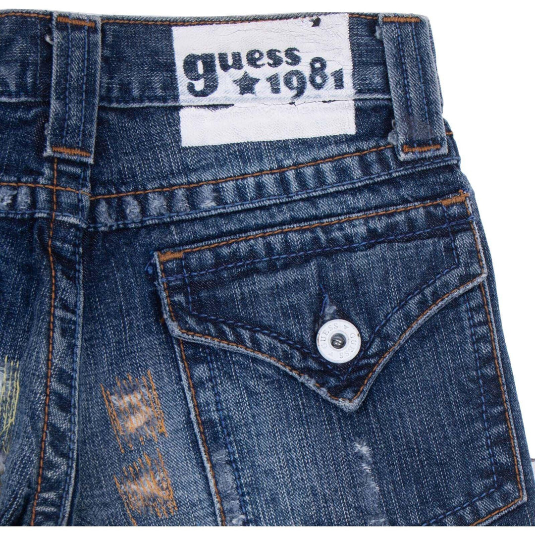 NWT - Guess Aged Boot Leg Distressed jeans - Size 8Y - Jean Pool