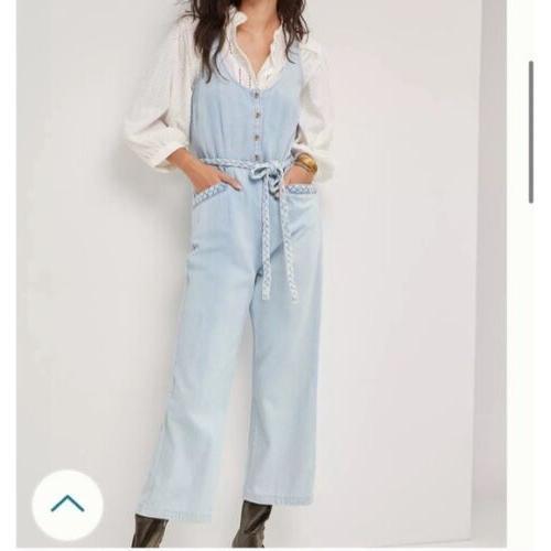 NWT- Paige 'Celia Jumpsuit' 70's Inspired Belted Jumpsuit- Size M - Jean Pool