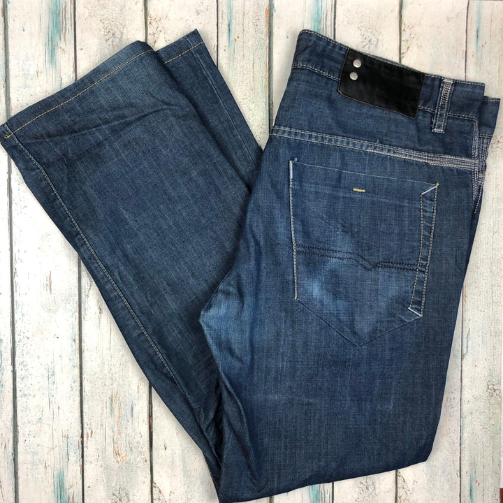 AK Demire "The Feelgood Factor' Straight Leg Jeans - Size 34 S-Jean Pool