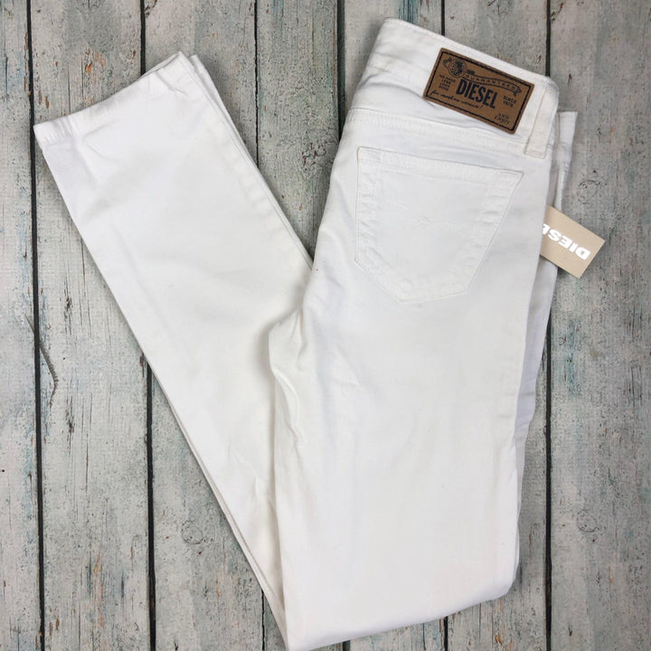 NWT - Diesel 'Speedjegg' Girls White Skinny Jeans - Size 8Y-Jean Pool